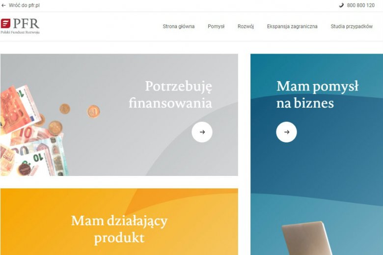 Polski Fundusz Rozwoju otworzył portal startup.pfr.pl