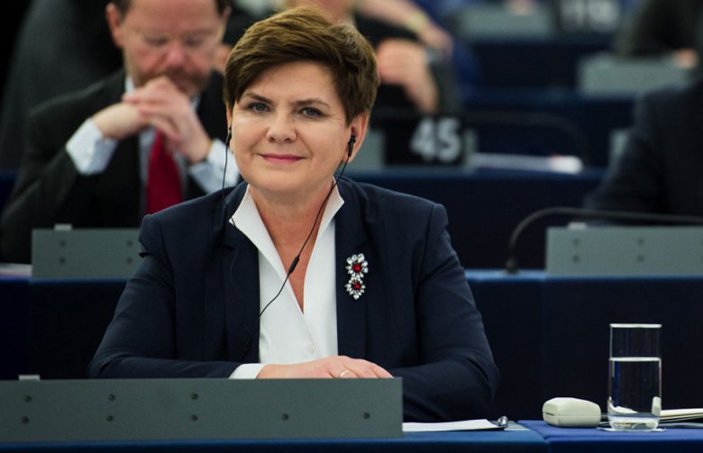 Premier Beata Szydło 19 stycznia w Strasburgu. Fot. P. Tracz/KPRM
