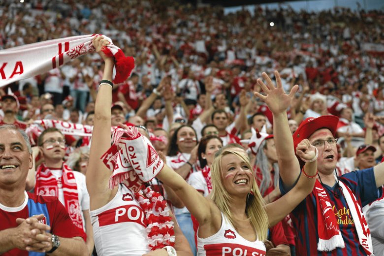 Kibice reprezentacji Polski w czasie Euro 2012.