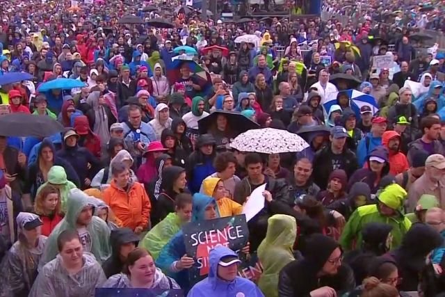 March for Science w jednym z amerykańskich miast