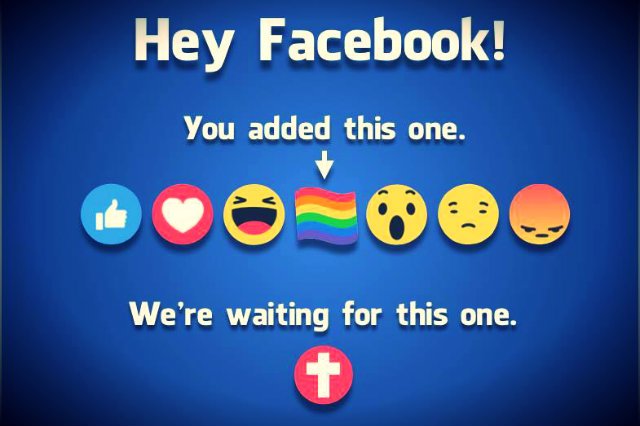 Post wzywający Facebooka do przycisku-krzyża zyskał dużą popularność.