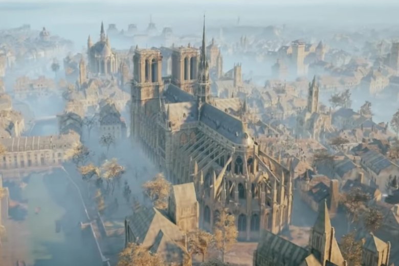 W trakcie prac nad grą "Assassin's Creed: Unity" precyzyjnie odwzorowano część szczegółów architektonicznych katedry Notre Dame.