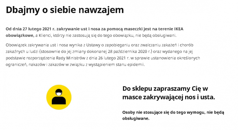 Ikea Nie Obsluguje Klientow Bez Maseczek Jest Oswiadczenie Sieci Innpoland Pl